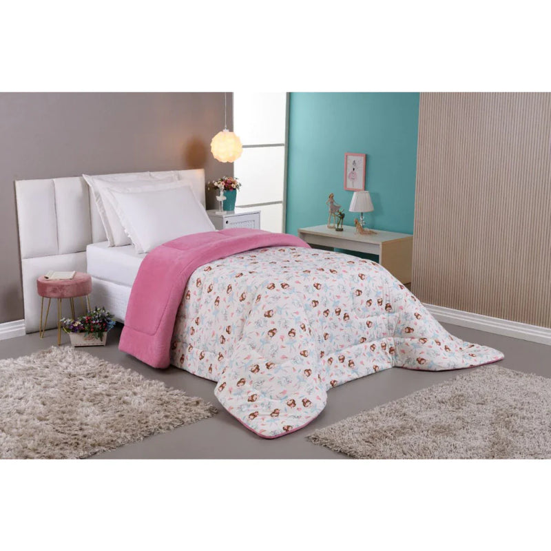 Coberdrom Edredom Grosso Colcha De Solteiro Infantil Menina/ Menino - Inverno - Manta Soft Plush e Algodão Macio