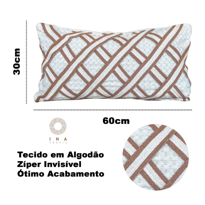 Capa de Almofada Pompom Trabalhada – Decoração com Estilo e Conforto ✨