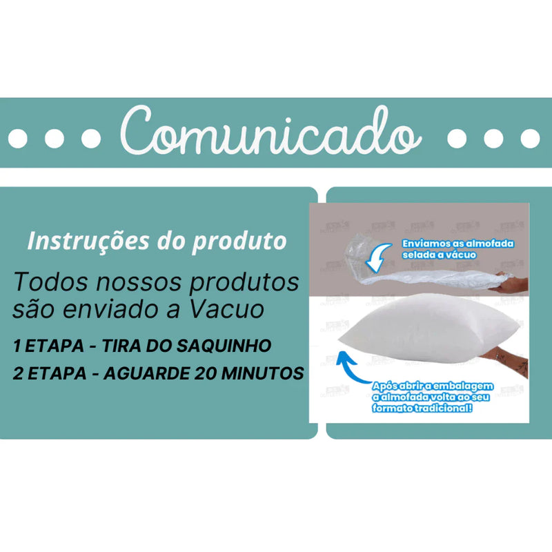 KIT 2 Travesseiros De Corpo Gigante 100% Fibra Siliconada Impermeável Xuxão Super Macio *COM ZIPER*